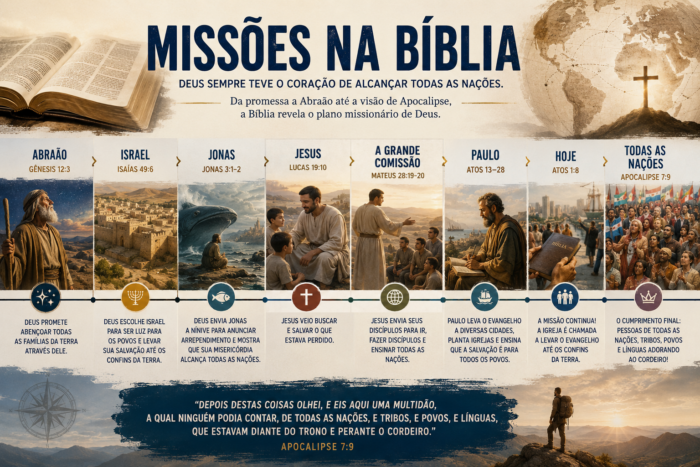 Missões 3 Linha do tempo de Missões na Bíblia, do Antigo ao Novo Testamento